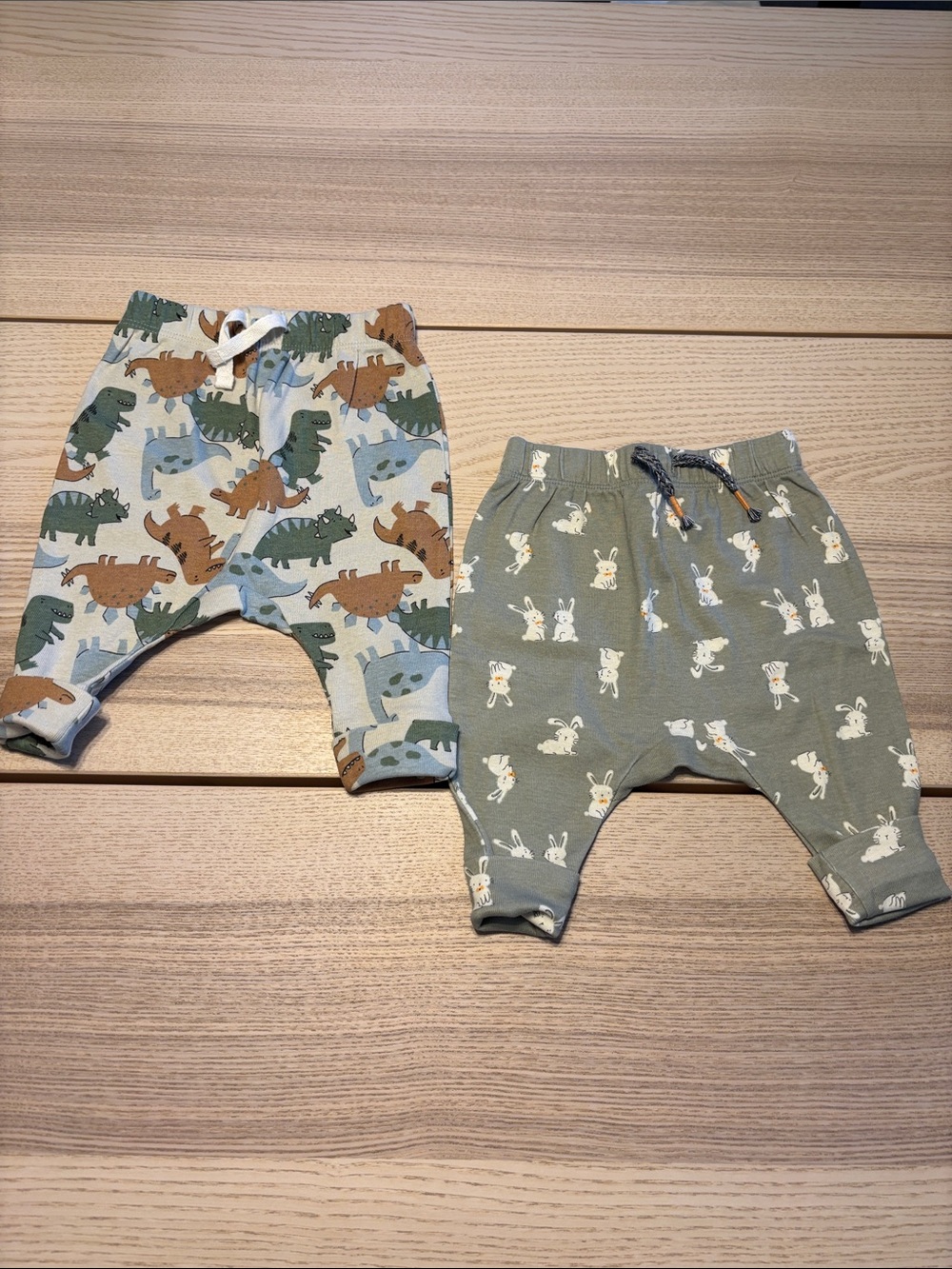 Joe Fresh Bunny & Dino Jogger Pants - Green, Light Blue & Brown